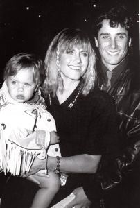 Olivia Newton John, daughter, Cloe and Matt Lattanzi 1987, LA.jpg